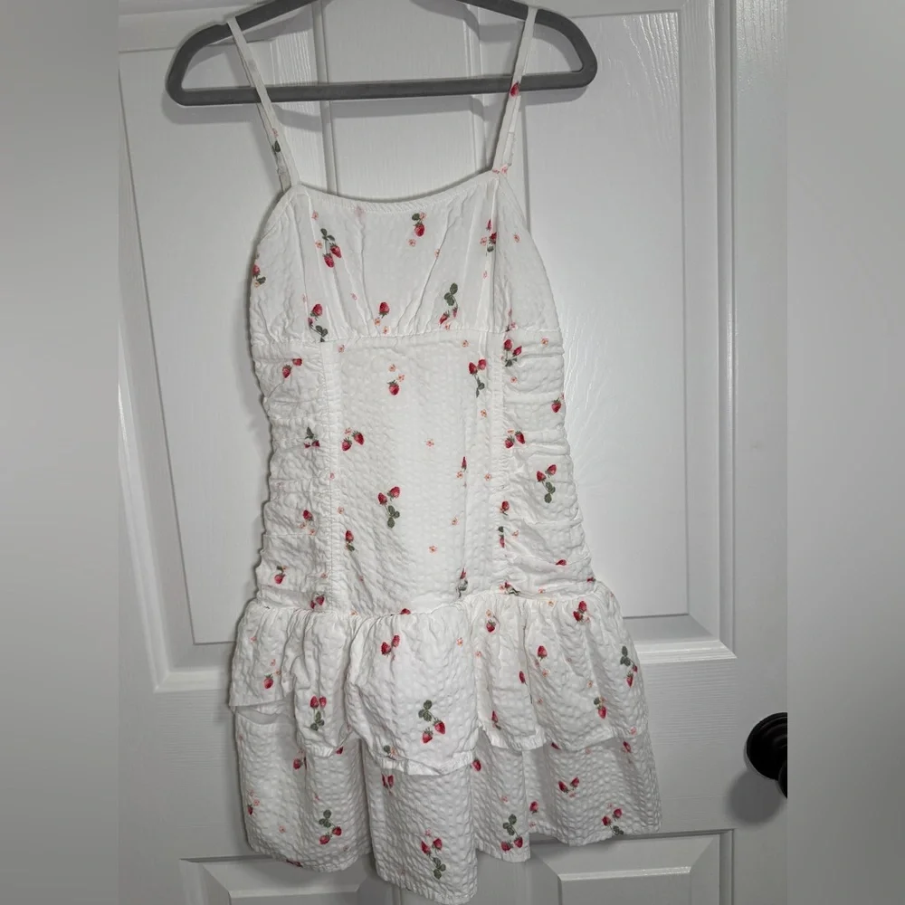 Art Class Girls' Drop Waist Sleeveless Strawberry Printed Dress, Size M‎ (8)